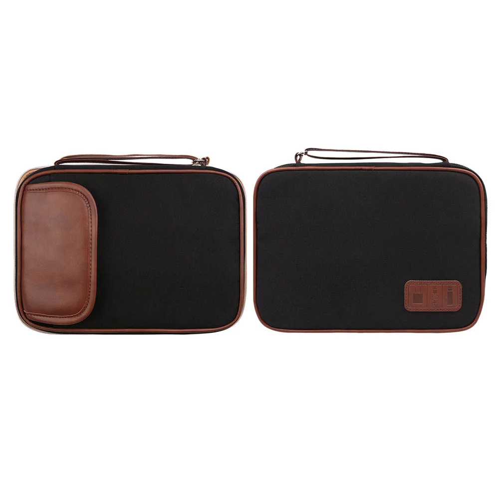 

USB Multifunction Digital Accessories Storage Case Portable USB Cable Storage Bag for Trip Business Trip Black