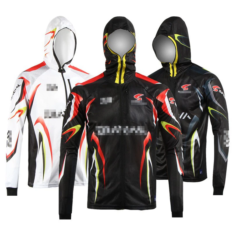 

New Men Fishing Shirts Outdoor Sport Long Sleeve Breathable Hiking Cycling Fishing Clothes Quick Dry Fishing Jackets