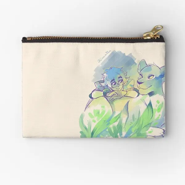 

Карманы на молнии с зеленым львом, чистый бумажник для нижнего белья, маленькие женские косметические сумки для хранения трусиков, носков, ключей, карманные монеты для мужчин