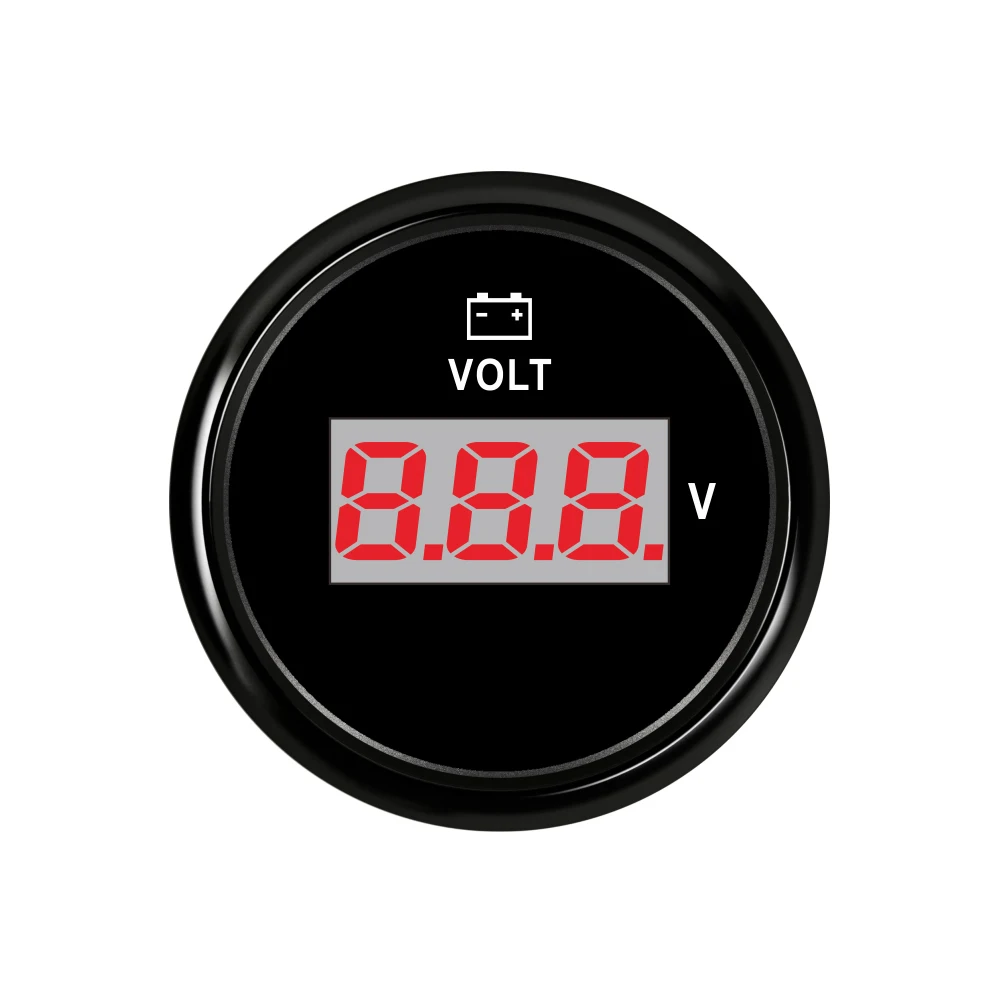 

52 Мм Цифровой Вольтметр 8-32 В С Красной Подсветкой