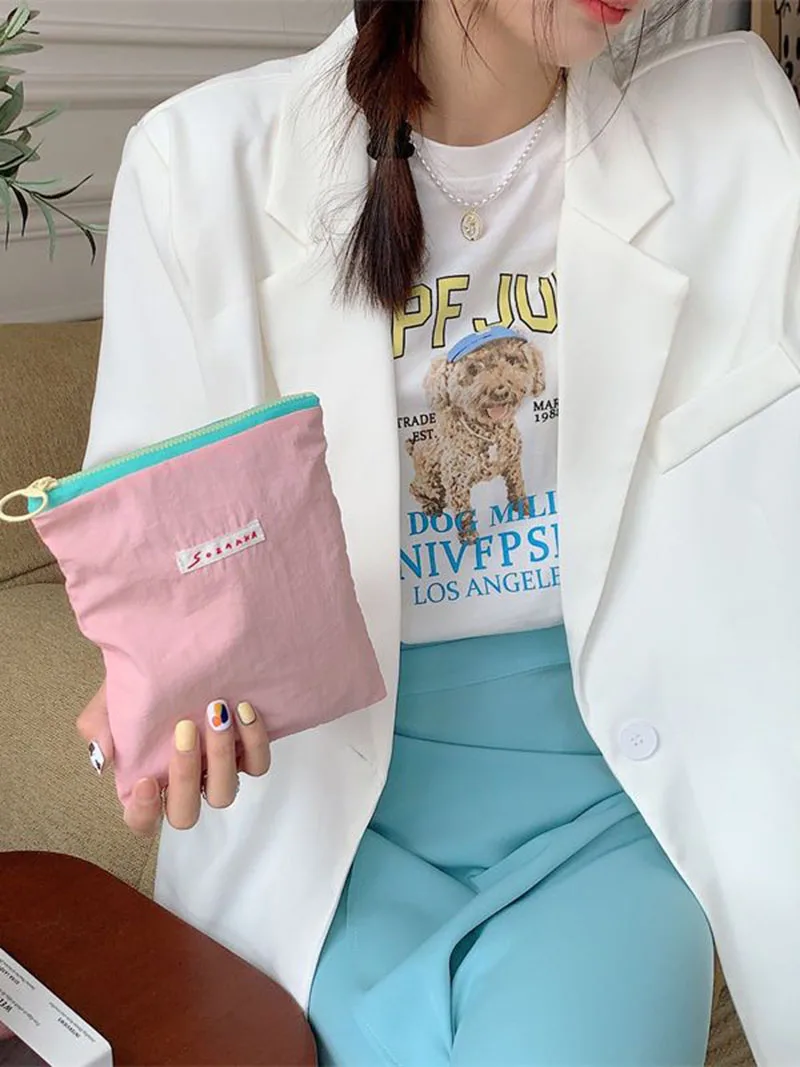 

Косметичка, клатч, маленькие сумки-органайзеры для макияжа, Корейская косметичка, Женская милая косметичка, компактный кошелек-клатч