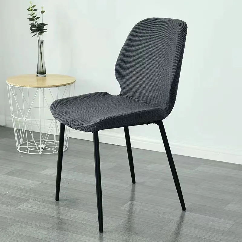 

Curved Stool Cover Backrest Cover Elastic Hotel Banquet Household Semi-circular Universal Chair Cover Solid Color Chair Cover