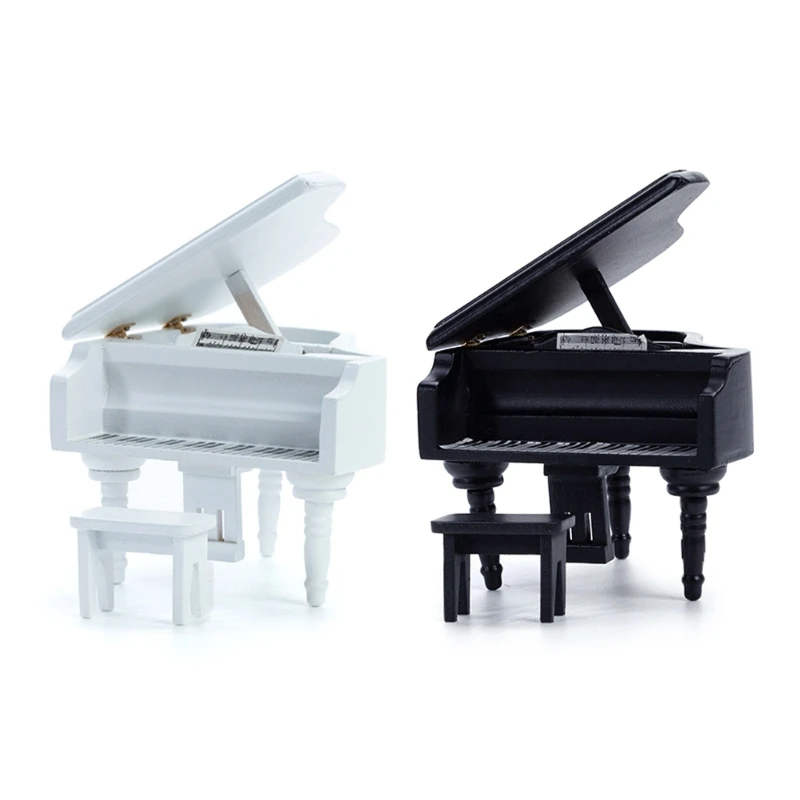 

1:12 Кукольный домик, искусственное дерево, стул для пианино, кукольная мебель