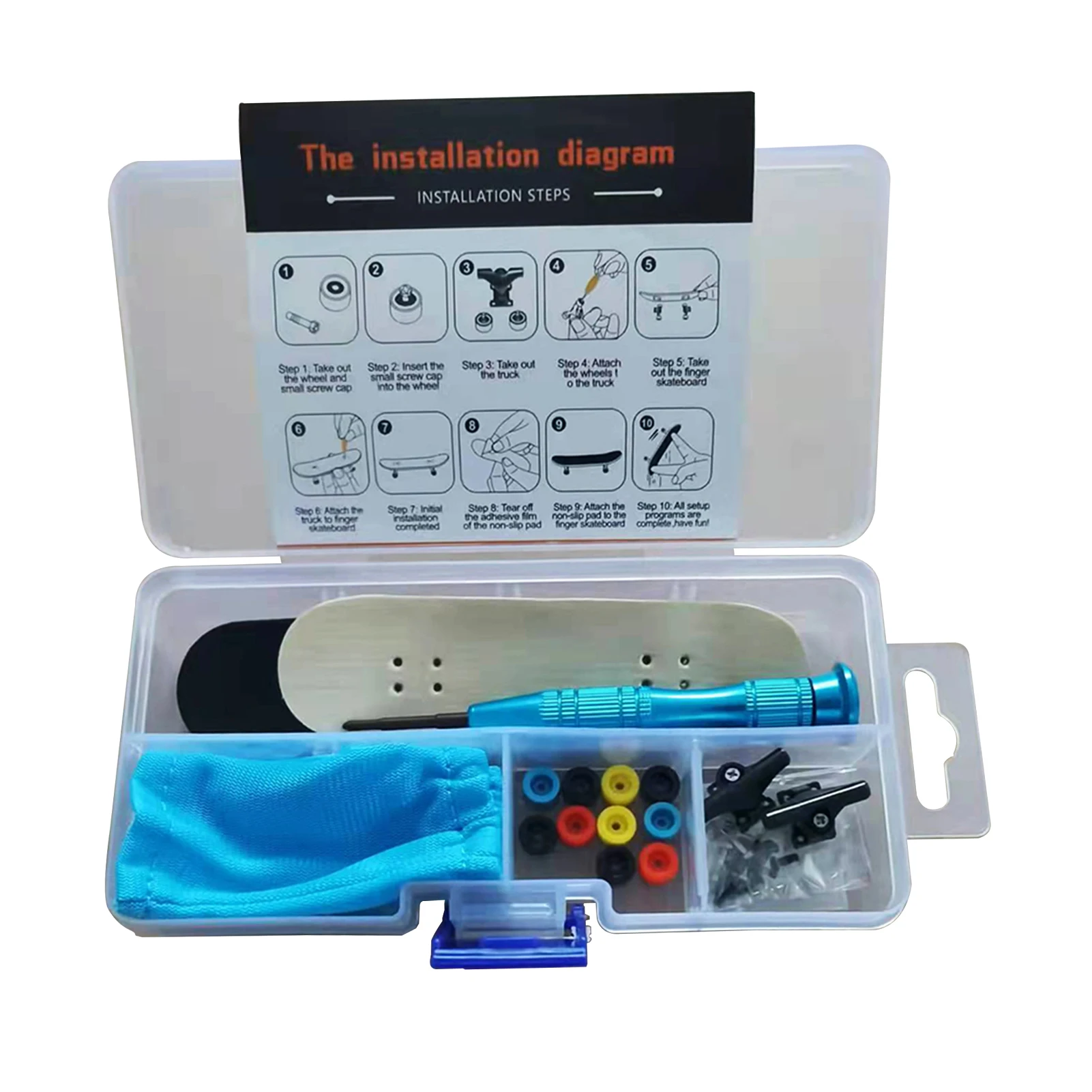 

Finger Skateboards Creative Self-Assembly Mini Skateboard Kits With Tools Maple Wood DIY Assembly Skate Boarding Finger Toy For