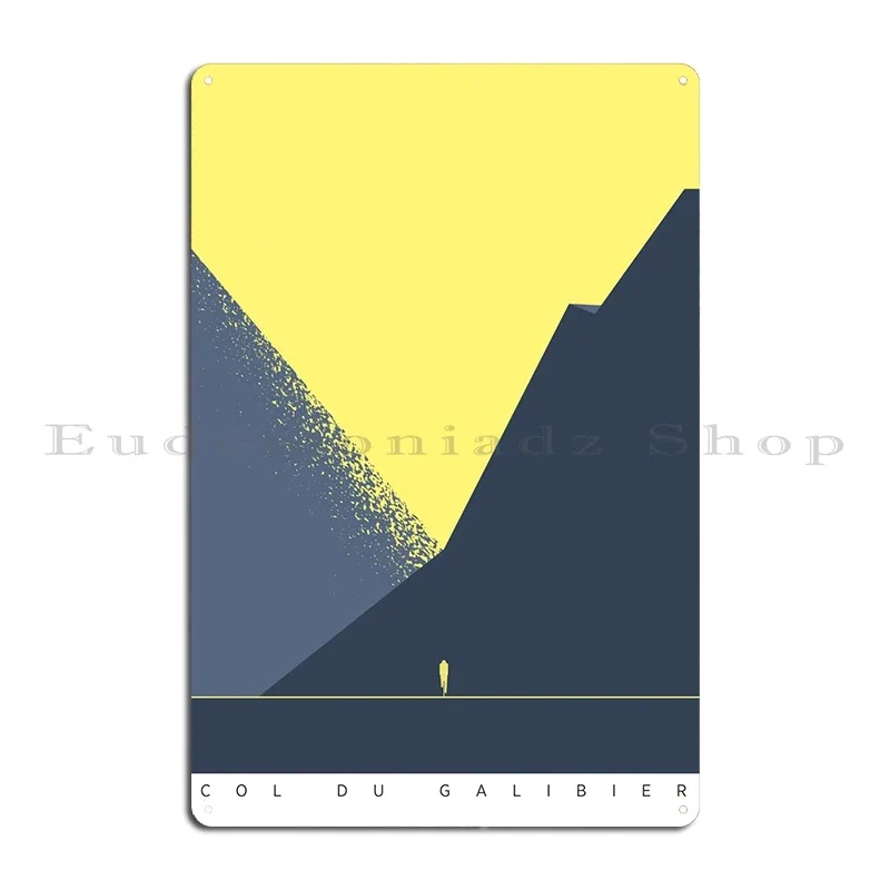 Металлическая вывеска Col Du Galibier таблички с ржавой печатью персонаж кинотеатра