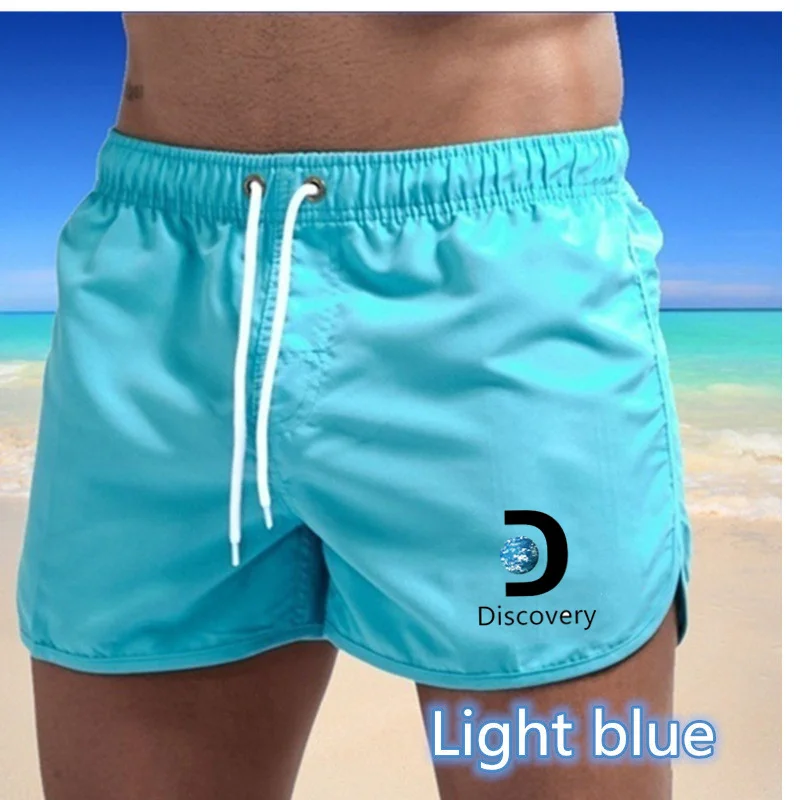 

Men Brand Printed Shorts Breathable Style Running Sport Shorts for Men Casual Summer Elastic Quick-drying beach pants 2022