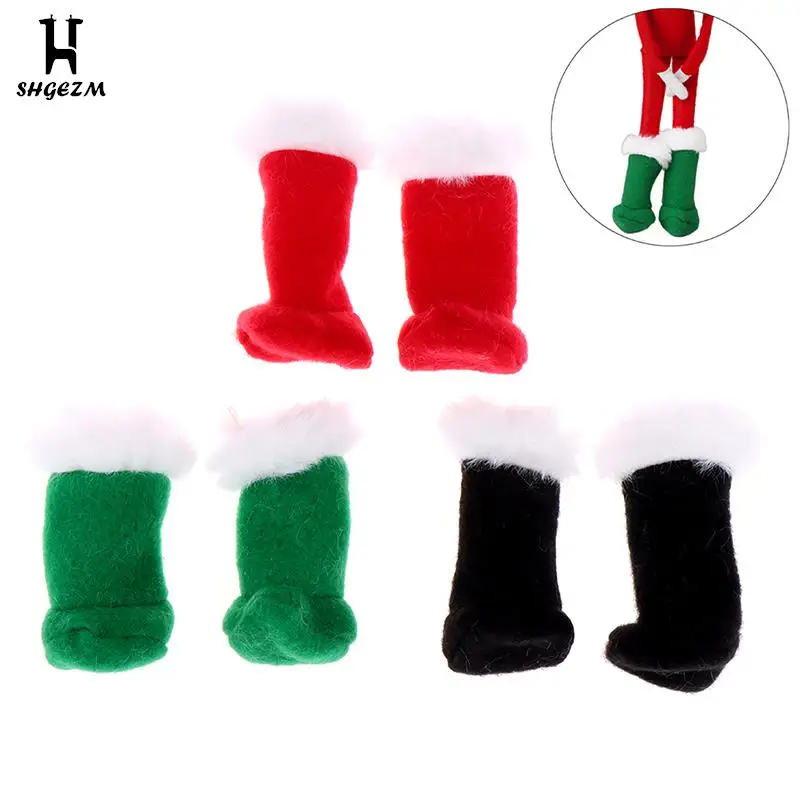 

Christmas Doll Boots Christmas Doll Fairy Shoes Thick Socks Christmas Elements Red Plush Skirt Children's Toys Accessories Gifts