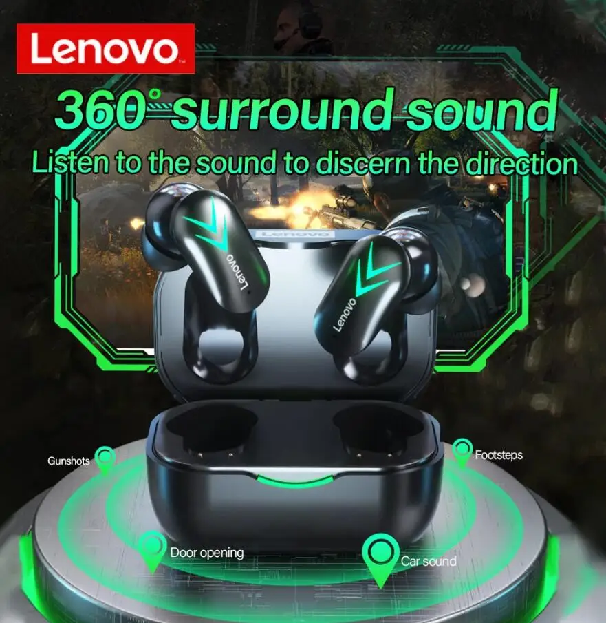 Купи Original Lenovo XT82 TWS Wireless Bluetooth 5.1 Earphone HIFI Stereo Noise Reduction Gaming Headset Dual HD Microphone Headset за 1,614 рублей в магазине AliExpress