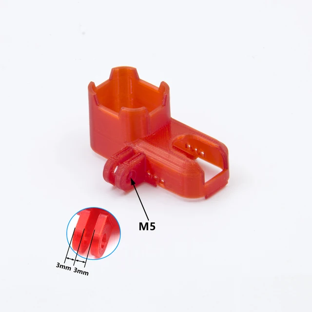 3D Printed TPU Red M5 Mount for RunCam Thumb Pro