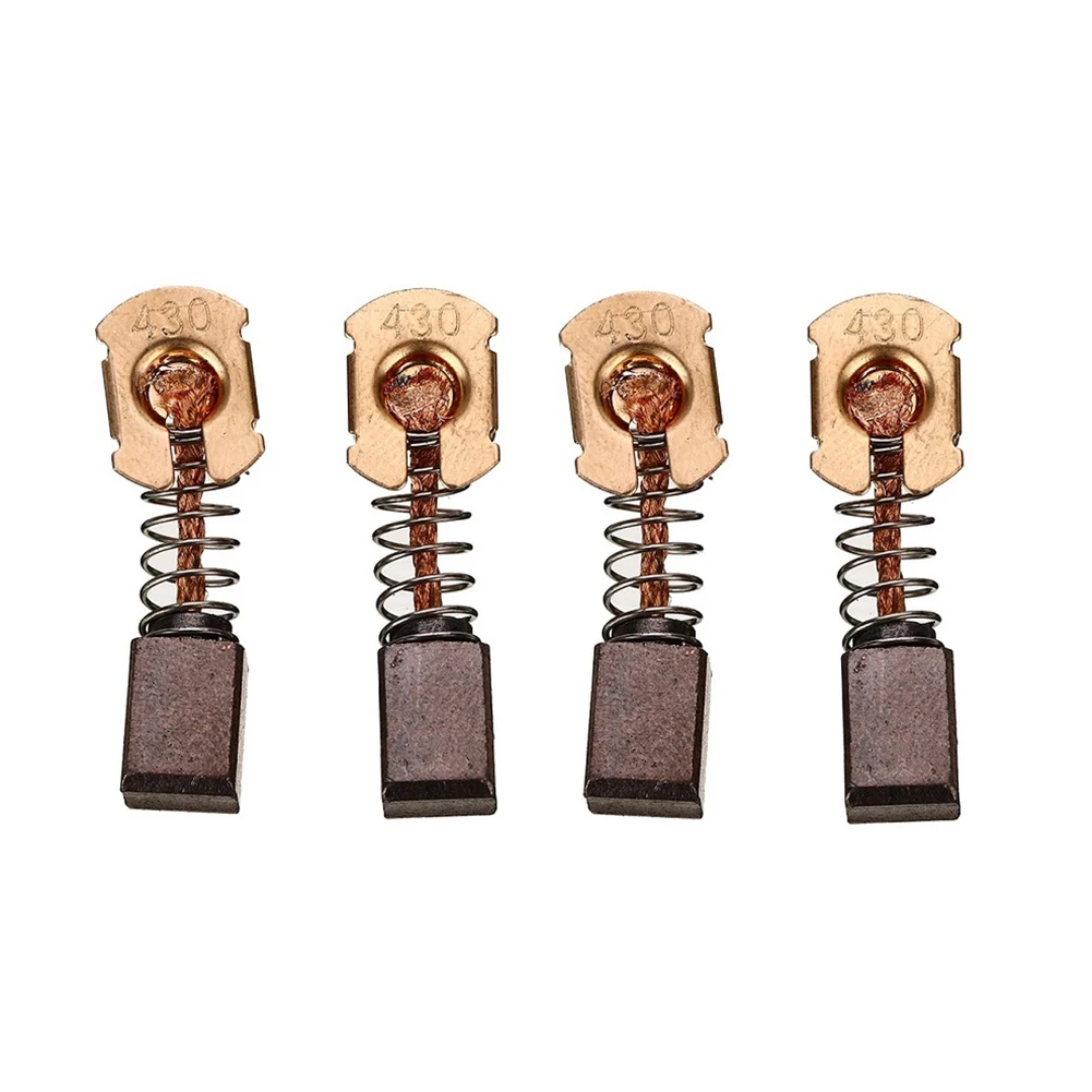 

4 шт. CB430 угольные щетки для двигателя металлические угольные щетки CB-430 для угловой шлифовальной машины Makita 18 В LXT BHR200 DGA452