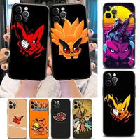 naruto mascot nine tailed fox phone case for apple iphone 11 12 13 pro 7 8 se xr xs max 5 5s 6 6s plus silicone case funda coque