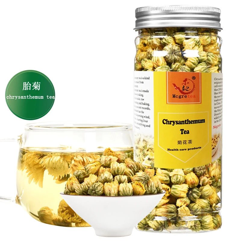 

Tongxiang Fetal Chrysanthemum King 50g Canned Health Gift Flower Tea Free of Freight