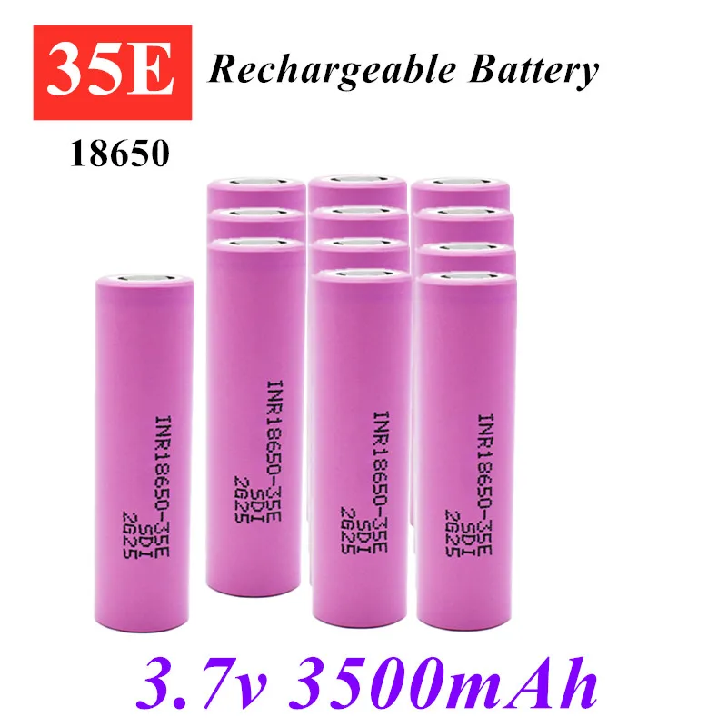 

Batería 100% original 18650 3500mah 20A entladung inr18650 35E 3500mah 18650 Li ionen 3,7 V akku caja de altavoz linterna UPS