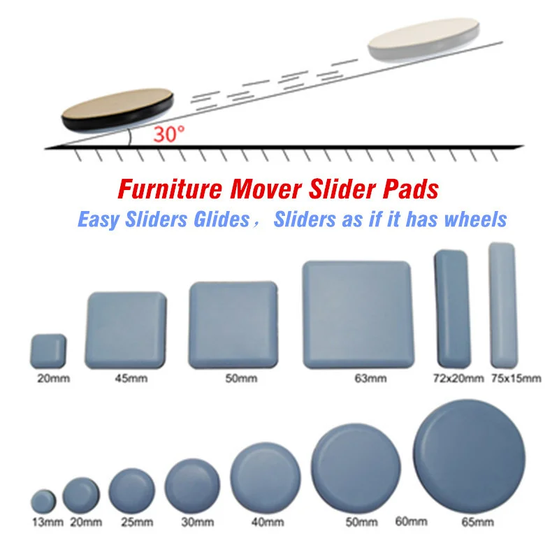 Pads Floor Protector Rubber Feet Furniture Legs Table Felt P