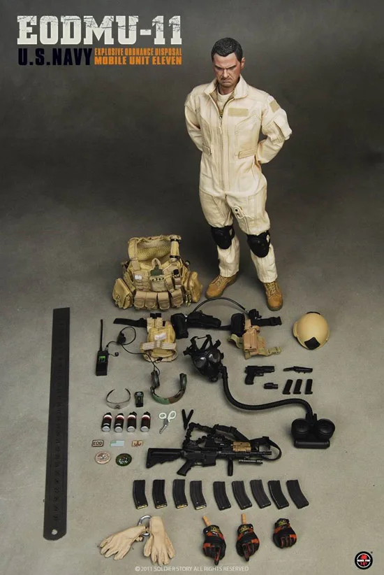 

Soldier Story 1/6 Scale SS055 US Navy EODMU-11 Soldier Model Full Set Toys 12'' Male Action Figure for Fans Collection