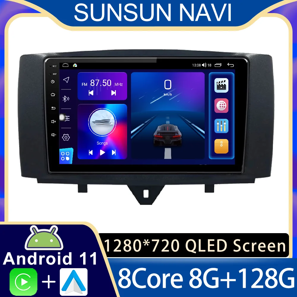 

Android 11 For Mercedes Benz Smart Fortwo 2011 - 2015 Car Radio Stereo Multimedia Navigation GPS Wireless Carplay DSP RDS