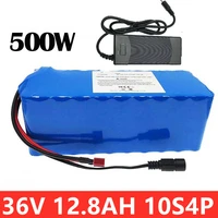new 36v battery 12 8ah 10s4p electric bicycle deep cycle battery for 500w motor ebike with 10s bms 18650 battery charger