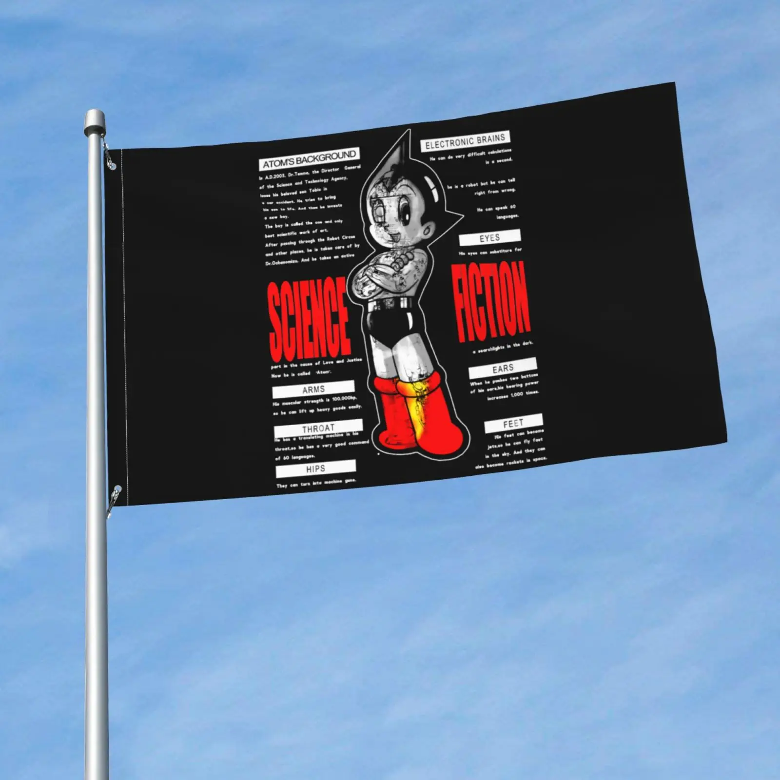 Astro Boy Mighty Atom флаг баннер вечерние Национальный Декор баннеры украшение на день