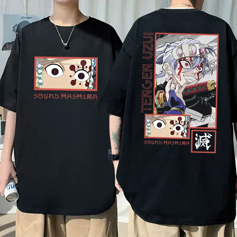 

Japan Anime Demon Slayer Uzui Tengen Graphic T Shirt Manga Kimetsu No Yaiba T-shirts Streetwear Men Women Casual Oversized Tees