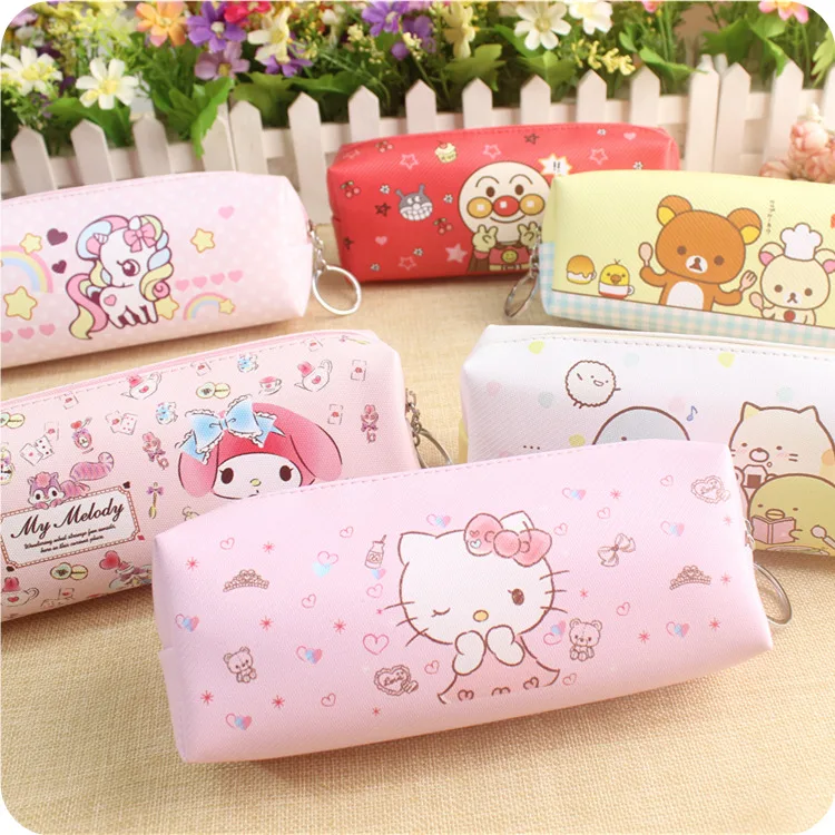 1шт Милый пенал San-x Sumikko Gurashi с двойными звездами, моей мелодией, плюшевым кошельком для девочек, школьными принадлежностями и подарками.