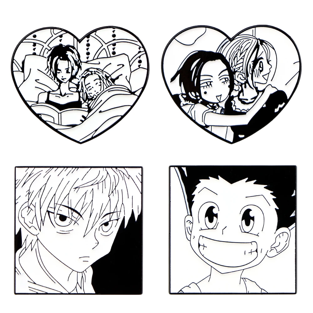 Эмалированная искусственная деталь аниме для мультяшных аксессуаров Значки