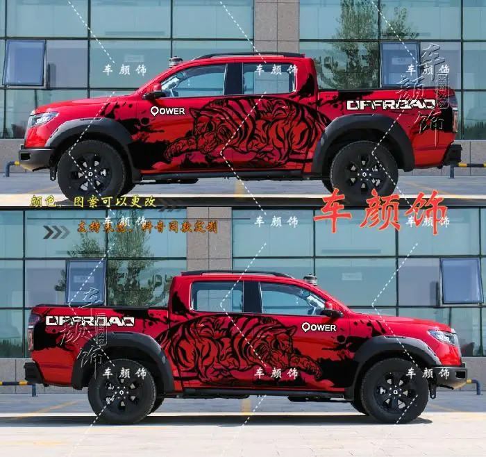 

2pcs Car Stickers For Ford Raptor F150 Exterior Custom Off-road Style Decals Pickup Truck Ranger Decorative Accessories