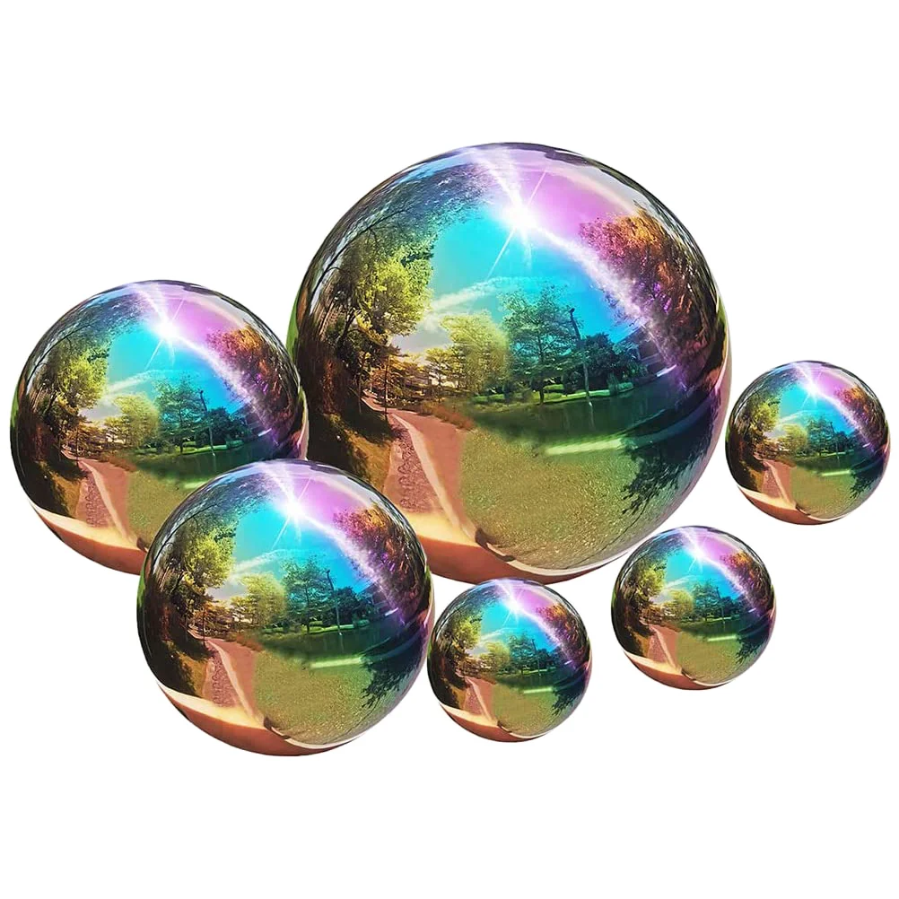 

6 шт., декоративные шары из нержавеющей стали, 15 х15 см