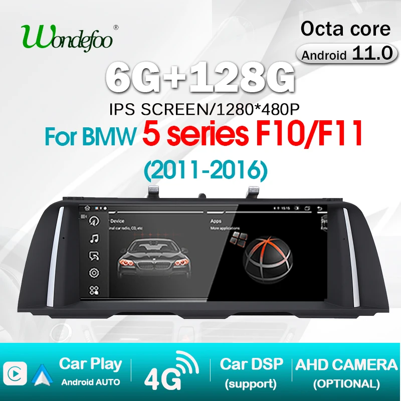 Автомобильный радиоприемник мультимедийный плеер Android 10 экран 25 ''для BMW 5 Series