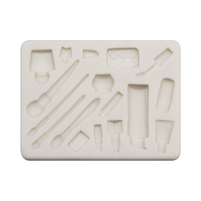 

Shiny Silicone Resin Molds Lipstick Eyeshadow Keychain Mold DIY Pendant Ornaments Jewelry Epoxy Resin Crafting Molds