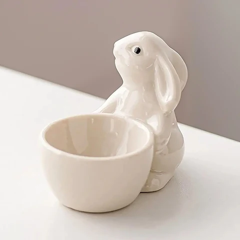 Женский мини-поднос в виде кролика, милые Керамические миниатюры «сделай сам» для украшения свадебного стола, дня рождения, вечеринки