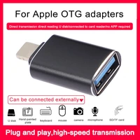 otg usb adapter lighting male to usb3 0 ios 13 charging adapter for iphone 12 11 pro xs max xr x 8 7 6s 6 plus ipad adapter