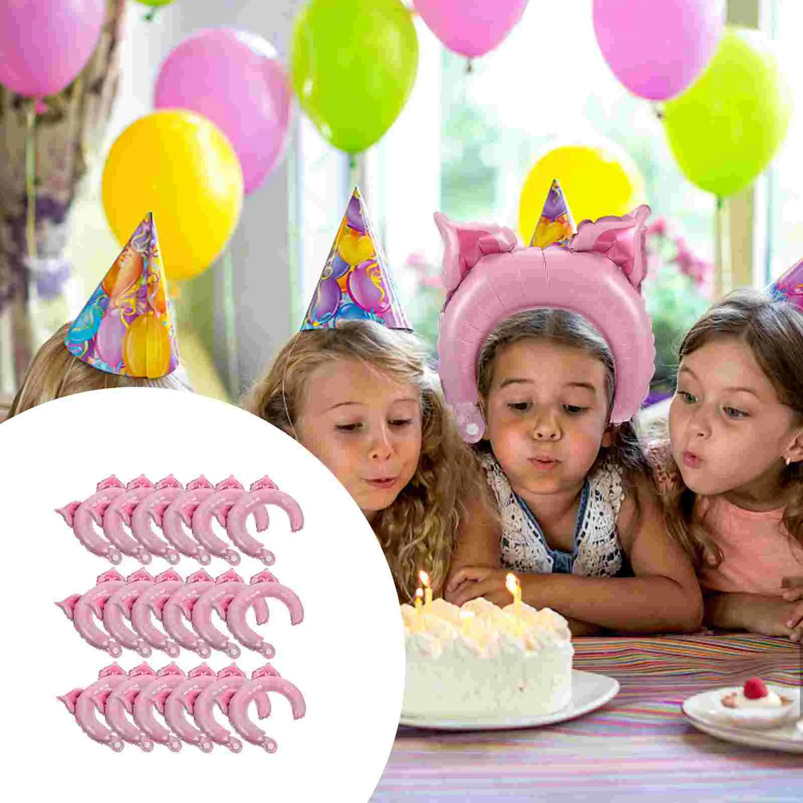 

50Pcs Aluminum Foil Balloon Decorative Balloon Headband