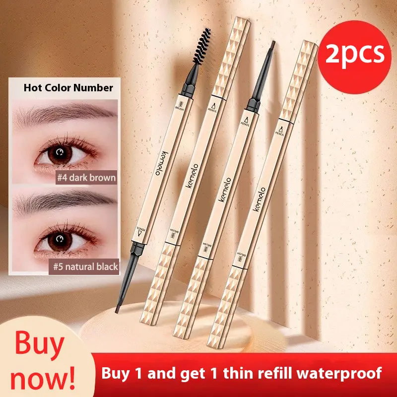5-цветный двусторонний карандаш для бровей водостойкий макияж долговечный не