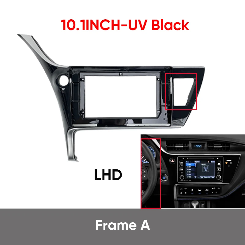 MAMSM 10 1-дюймовая рамка для автомобильного радиоприемника Toyota Corolla Levin 2017-2019 жгут