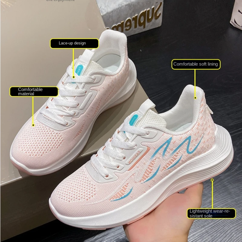 Breathable Sneakers Shoes For Women2023 Summer Platform Shoe New Korean Version Casual Running Sneaker Zapatos Mujer Zapatillas