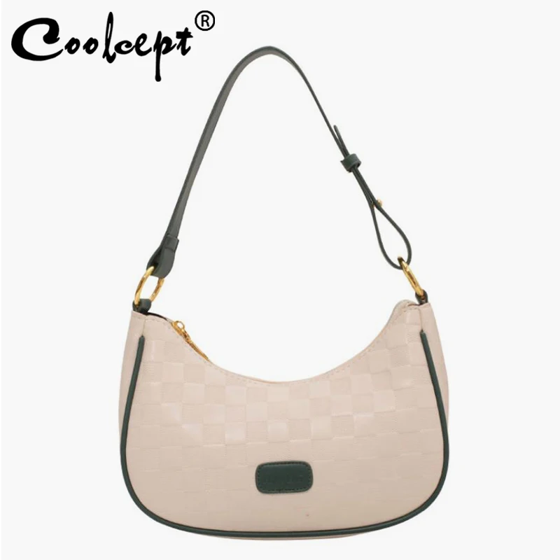 

Coolcept Ins New Women'S Shoulder Bag Armpit Mix Color Winter Women'S Cross Body Bag Fashion Designer Female Phone Bags Casual