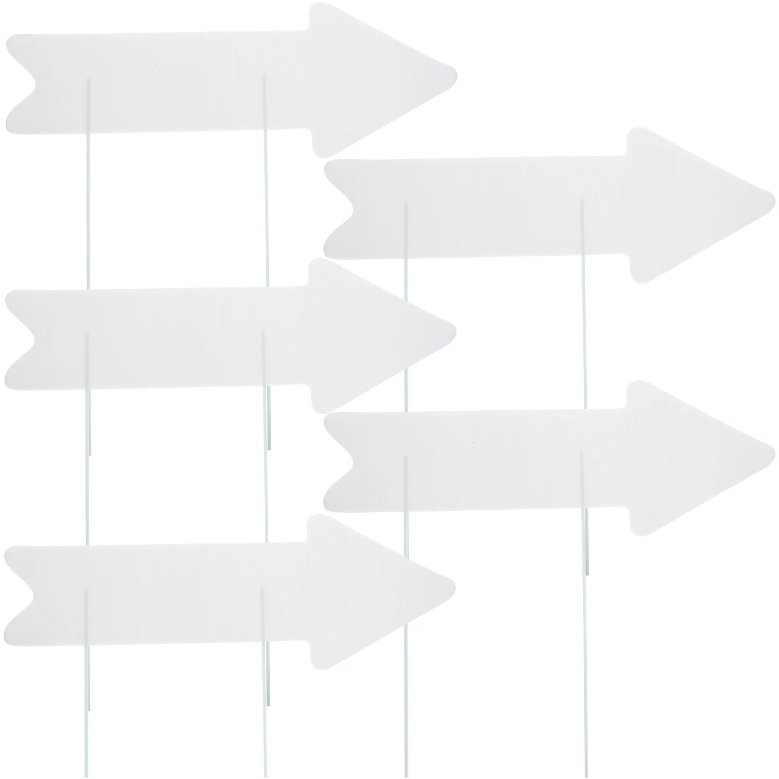 

Lawn Sign Yard Blank Parking Signs Ground Plastic Reusable Decor DIY Street Outdoor