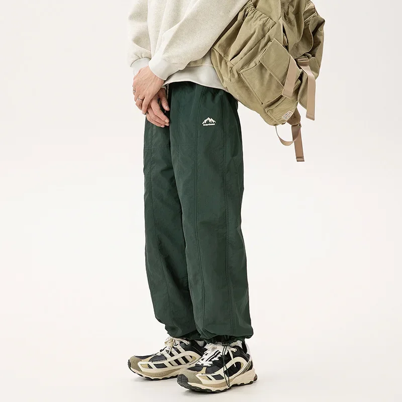 Городская мода 2024 новые однотонные облегающие повседневные брюки тонкие