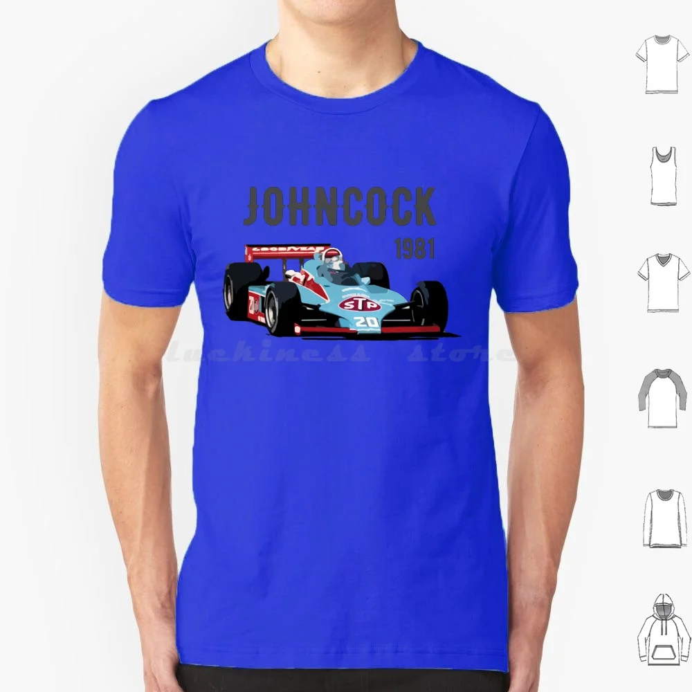 Gordon Johncock 1981 T Shirt Big Size 100% Cotton Race Car Vintage Indy 500 Racing Racecar Retro Foyt 14 Antique