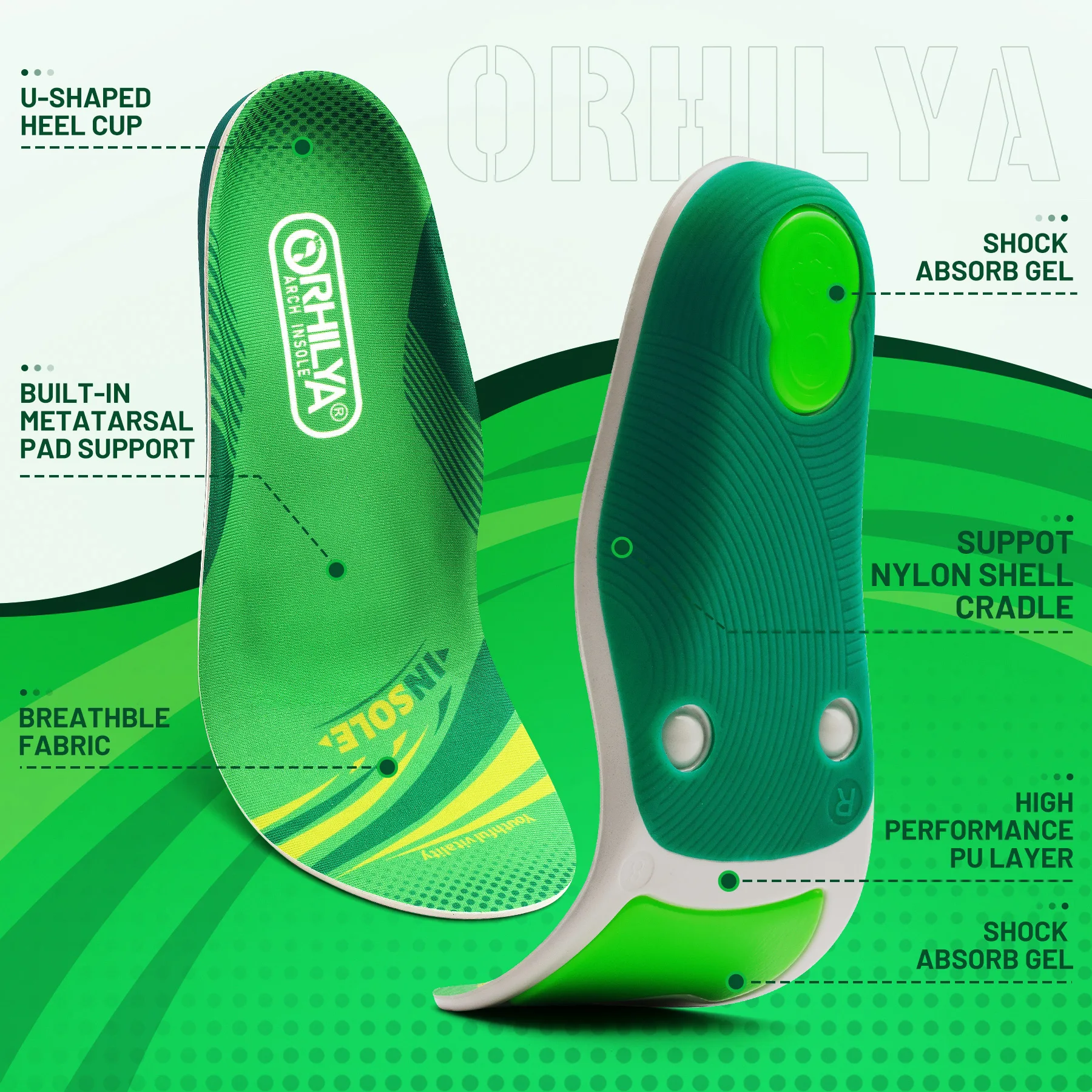 IFitna подошвенный фасциит облегчение боли плюсневая поддержка амортизирующая