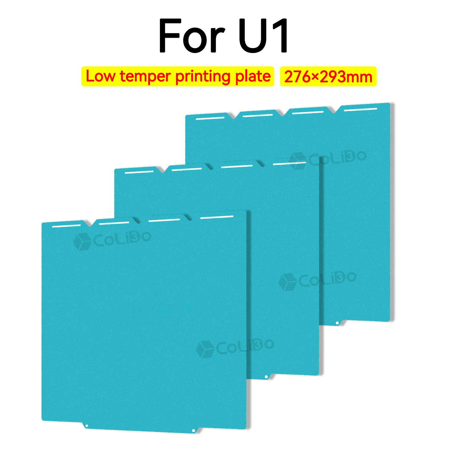 Фото Для Snapmaker U1 270x270 мм Холодная печатная пластина PLA PETG с двусторонней адгезией для первого слоя для 3D-принтера U1, аксессуары №2