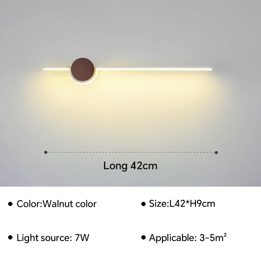 

Современный светодиодный настенный светильник для гостиной, прохода, спальни, прикроватные деревянные настенные светильники, домашний декор, светильник для внутреннего освещения, бра, блеск
