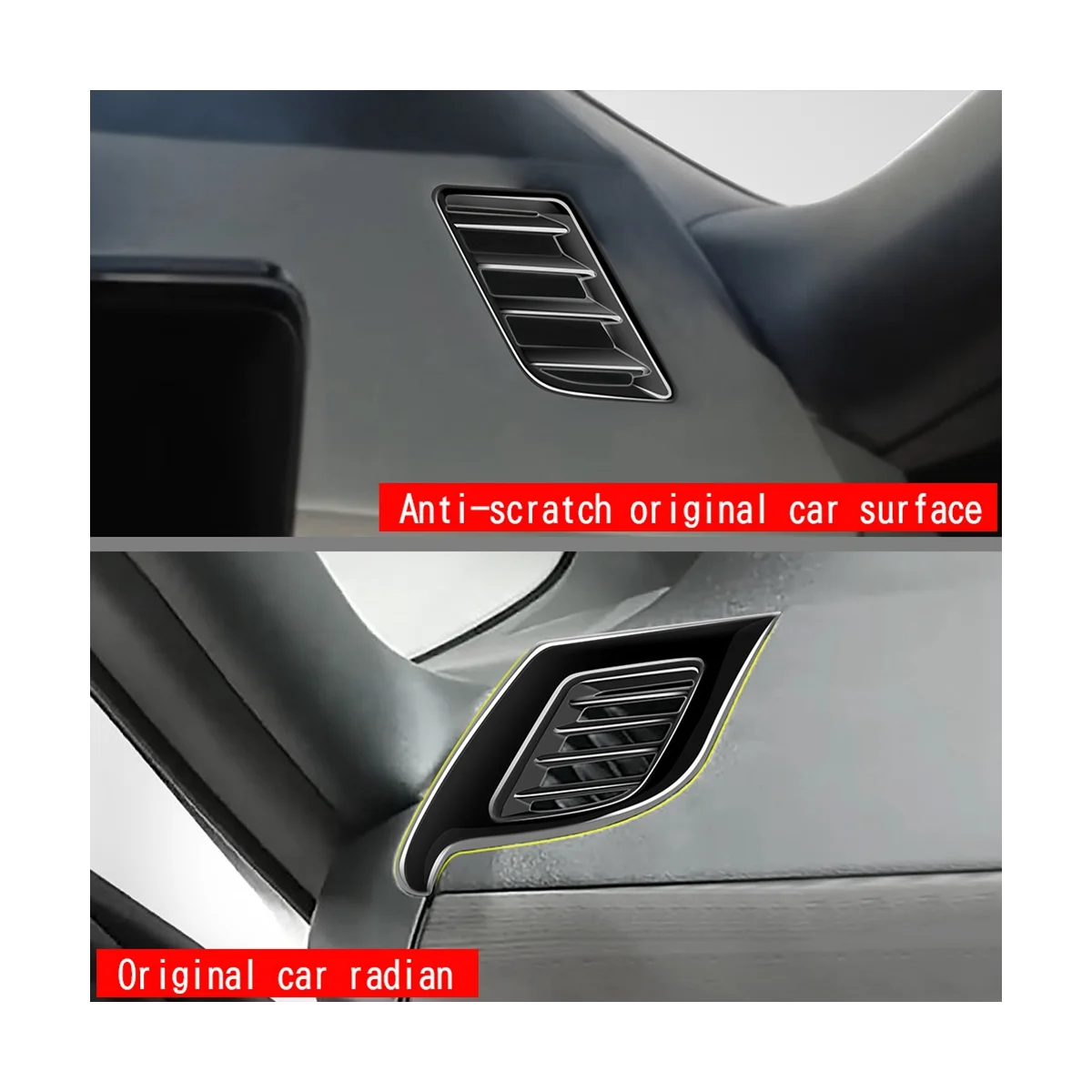 Яркая черная передняя Крышка вентиляционного отверстия для Nissan Серена C28 2022-2023