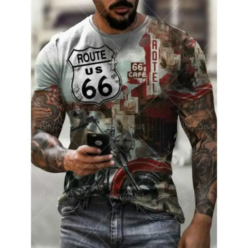 

Summer Men's T-shirt Streetshirt 66-way 3D Printing Alpha-numeric Fashion Short-sleeved O-neck Oversized Men's Clothing T-shirt