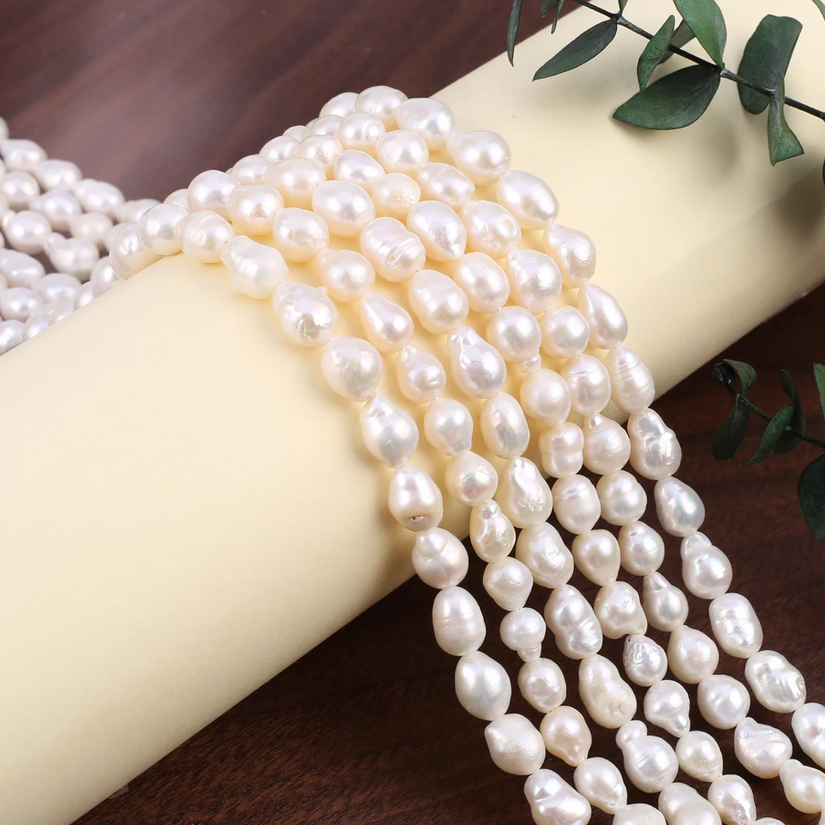 Natural Freshwater Baroque Pearls Irregular Droplet Shapes Loose Beaded Jewelry Making DIY Necklaces Earrings Accessories 5-6mm
