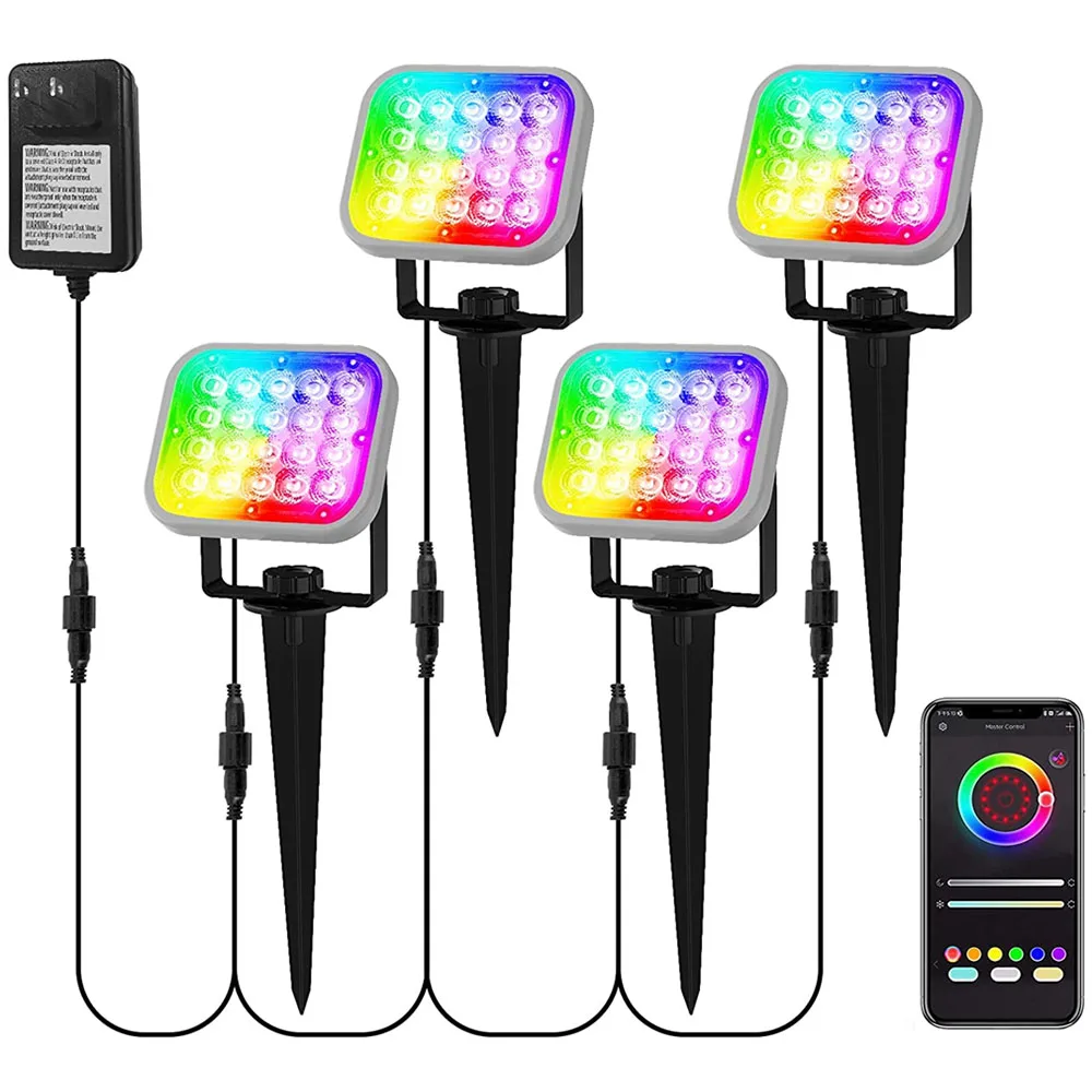 

Умный настенный RGB-светильник для сада, газона, 16 миллионов цветов