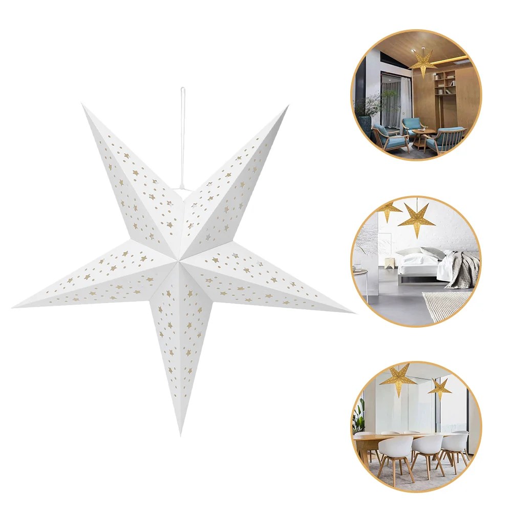 

Star Shade Lamp Hanging Paper Lantern Ornament Treelampshade Wall Moravian Lanterns Holiday Window Light Led
