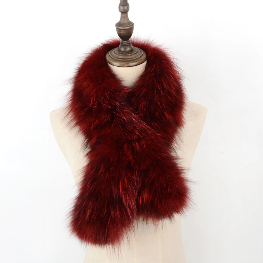 Лидер продаж женский зимний теплый шарф из натурального Лисьего меха Модный