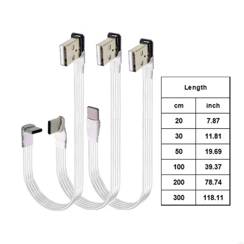 CORA 6 вариантов длины USB Type C Кабель передачи данных Угловая вилка для ограниченного пространства (art.: 3920d8da4e866) - 3920d8da4e866