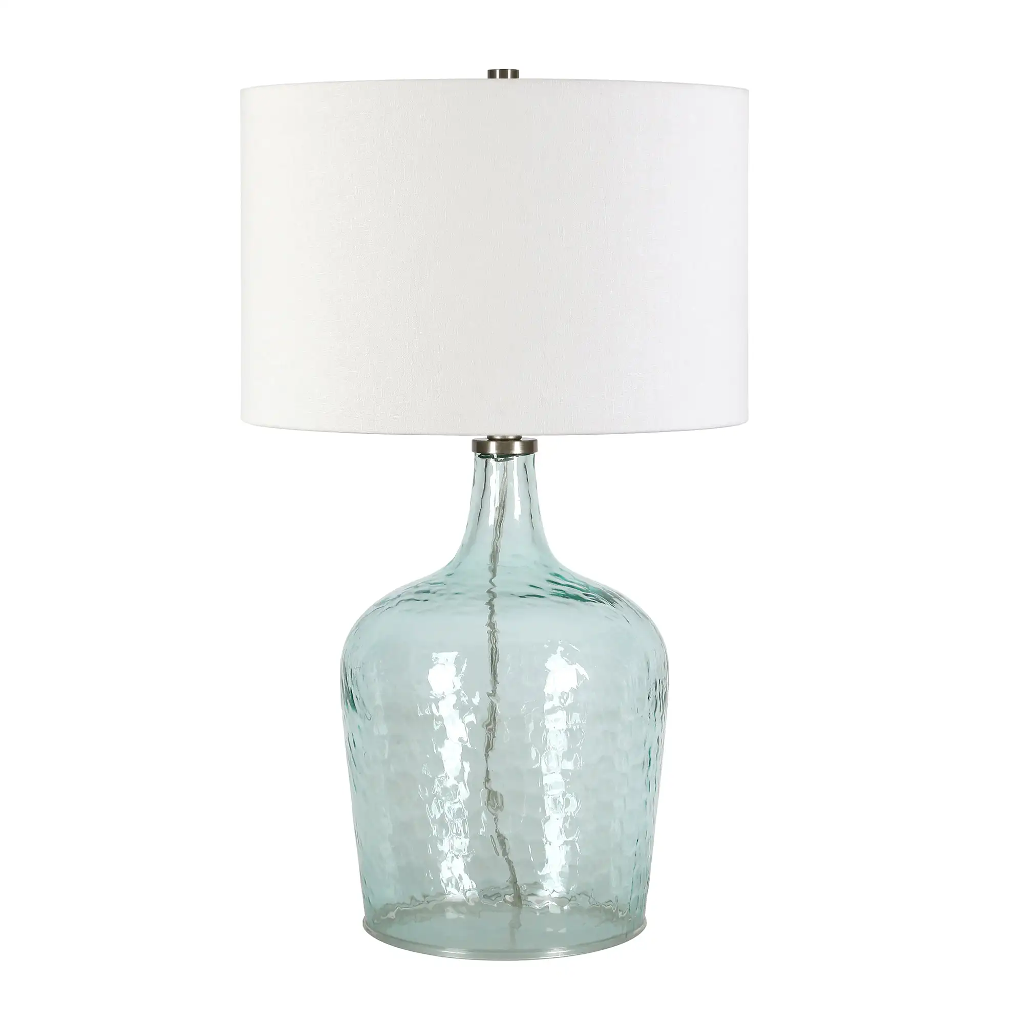 

Casco Coastal Weathered Glass Table Lamp, Aquamarine